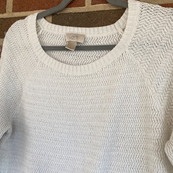 LOFT  White Sweater - Picture 8 of 13